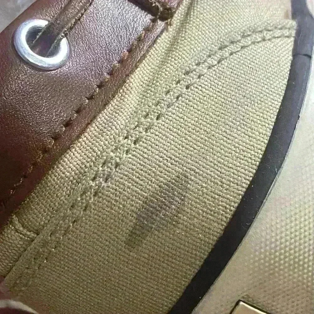 Ralph Lauren Polo Rylander boat shoes canvas/leather mens size‎ 12D